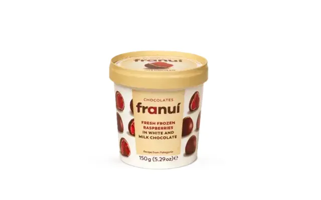 Raspberry In White Chocolate And Franui Milk Chocolate - 150 G product image