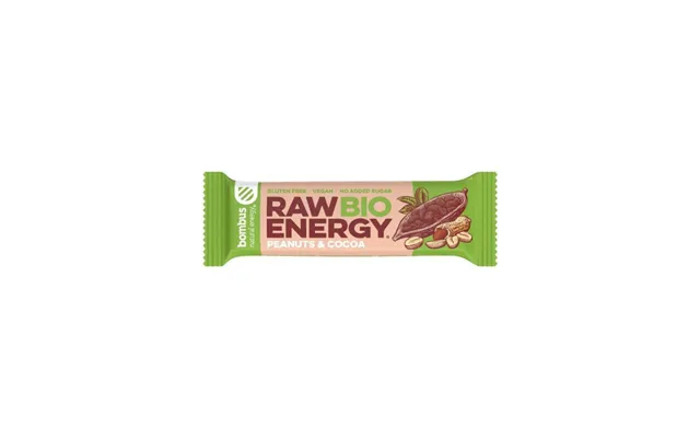 Raw Energy Peanut & Cocoa Energy Bar X 50g - Bombus