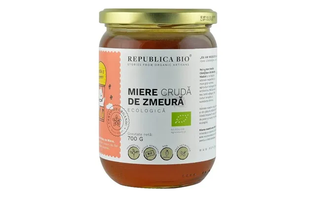 Raw Raspberry Eco Honey - 700 Gr