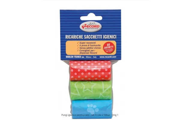 Record Dog Hygienic Bags - Set 3 Rolls X 10pcs
