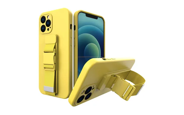 Rope Case Gel Case With Lanyard Chain Purse Lanyard Iphone 12 Pro Max Yellow product image