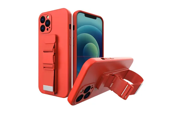 Rope Case Silicone Case With Lanyard Bag Lanyard Strap For Samsung Galaxy S22 Ultra Red