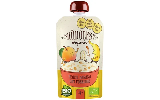 Rudolfs Organic Fruit Snack Gluten Free Peach - Banana