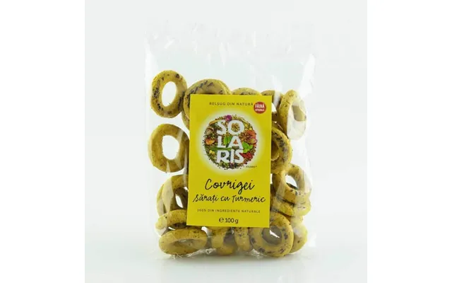 Salted Pretzels With Turmeric 100 Gr - Solaris