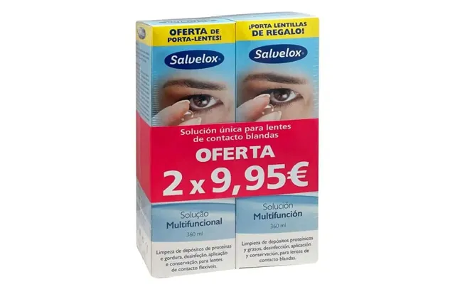 Salvelox Single Solution For Soft Contact Lenses - 2 X 360 Ml