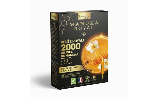 Santarome Royal Jelly 2000mg Organic Manuka Honey 20 Bulbs