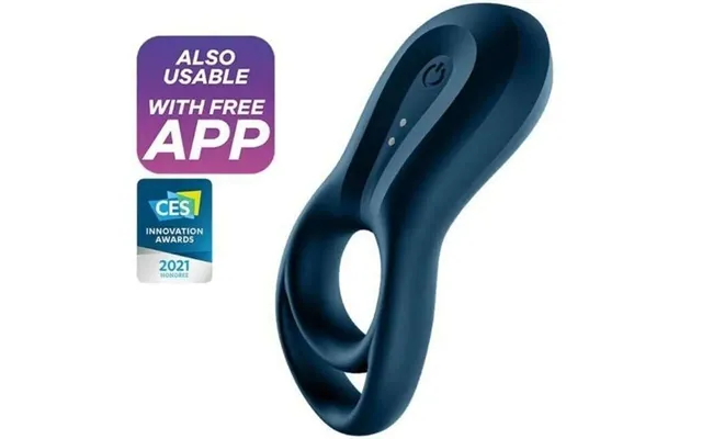 Satisfyer Connect Epic Duo Vibrating Ring App - Blue