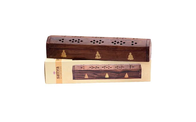 Sattva Incence Wooden Box Buddha Incense Holder