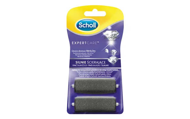 Scholl Expert Care - Interchangeable Wet & Dry Extremely Abrasive Rotary Heads With Diamond Crystals
