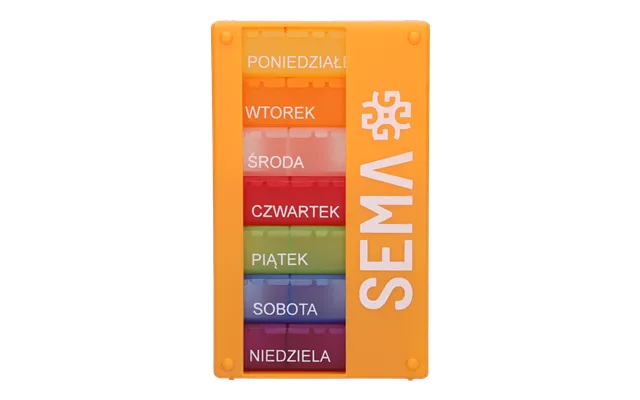 Sema Protect Three-chamber Weekly Medication Box