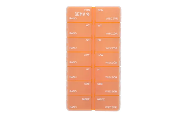 Sema Protect - Weekly Medicine Box With Two Chambers