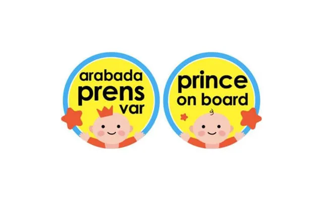 Semn Auto Prince On Board - Blue