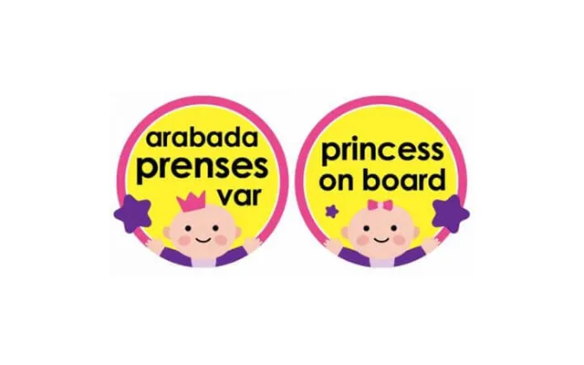 Semn Auto Prince On Board - Roz