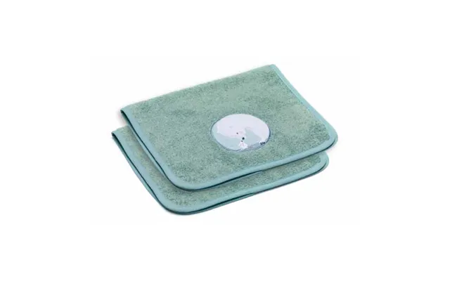 Set Of 2 Embroidered Towels Ocean - 30*50cm