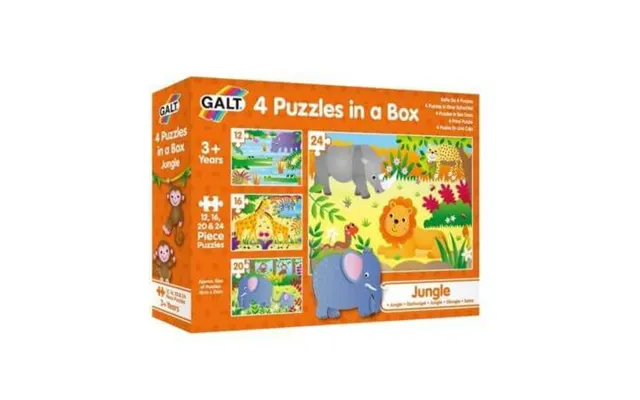 Set Of 4 Jungle Puzzles - 3 Years