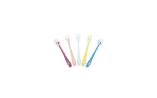 Set Of 5 Silicone Spoons - Babymoov