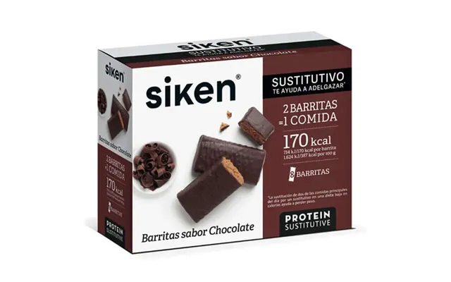 Siken Substitute Chocolate Bars 8 Units