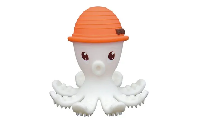 Silicone Gingival Ring Octopus Orange - Mombella