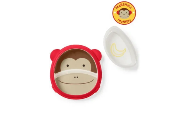 Smart Zoo Bowl And Plate Set - Monkey, Skiphop