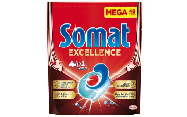 Somat Excellence 4-in-1 Dishwasher Capsules - 48 Pieces