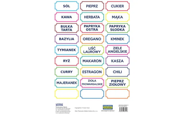 Spice Stickers Colorful
