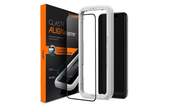 Spigen Alm Glass Fc Tempered Glass For Iphone 11 Xr - Black