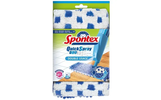 Spontex Quick Spray Duo Microfiber Mop Pad - 2 Pieces
