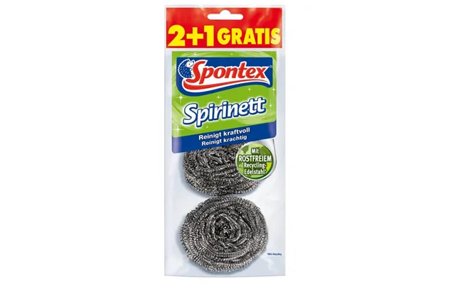 Spontex Stainless Steel Surface Cleaning Sponge - 3 Pieces