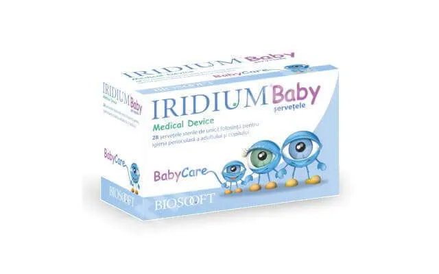 Sterile Iridium Baby Wipes - 28 Pieces