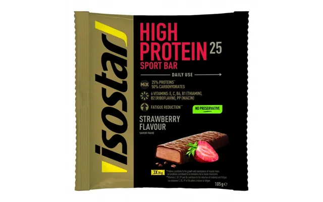 Strawberry Flavored Protein Bar High Protein Sport Bar - 3 X 35 G