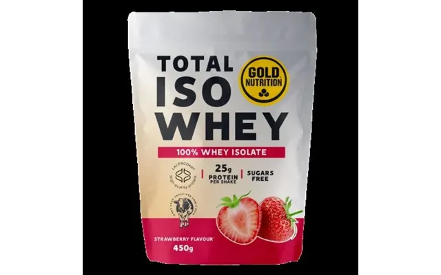 Strawberry Flavored Protein Powder Total Iso Whey - 450 G