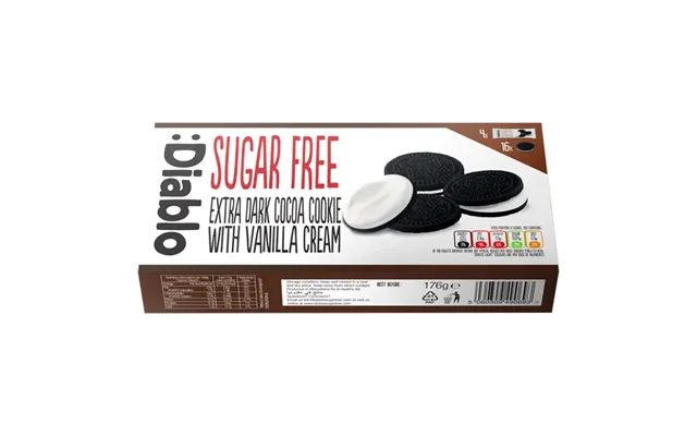 Sugar-free Cocoa Biscuits With Vanilla Filling - 176 G