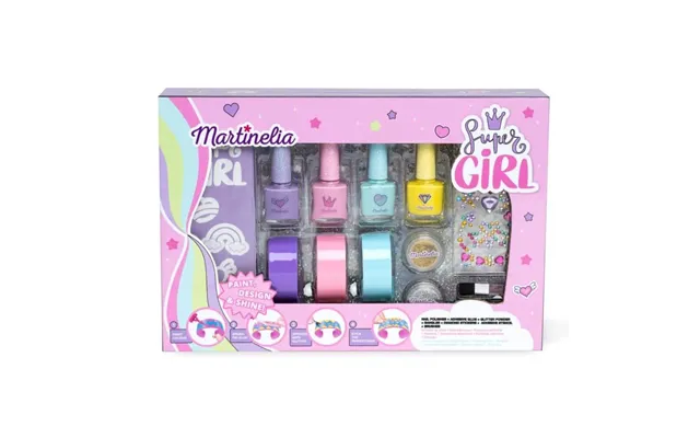 Super Girl Nail And Bracelet Set - Martinelia