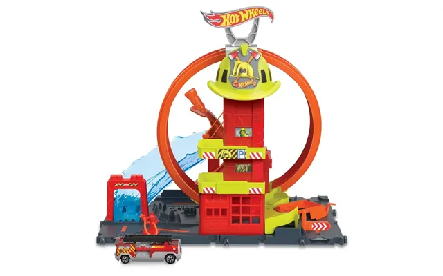 Super Loop Fire Station - Hot Wheels