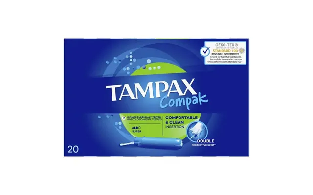 Tampax Compak Super Tampons With Applicator - 20 Units