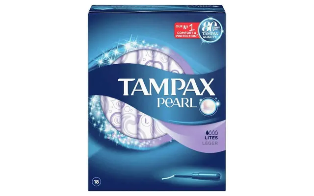 Tampax Pearl Lites Tampons With Applicator - 18 Units