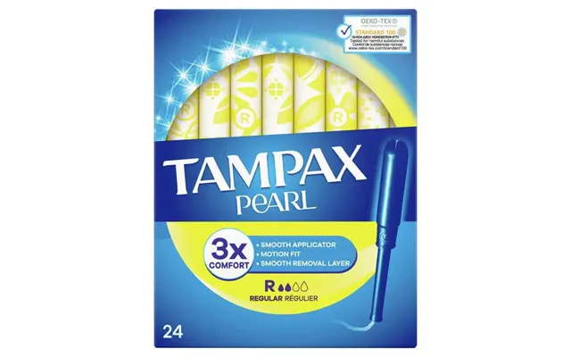 Tampax Pearl Regular Tampons With Applicator - 24 Units