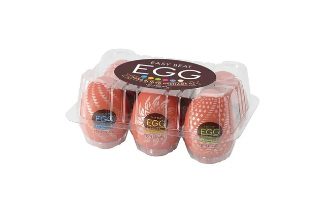 Tenga Easy Beat Egg Hard Boiled Package Ii Set Of 6 Disposable Egg-shaped Masturbators