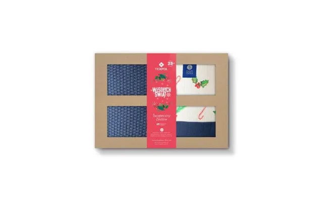 Texpol Christmas Set Bamboo Blanket 80x100cm Granat Diaper 30x30cm Diaper 65x65cm