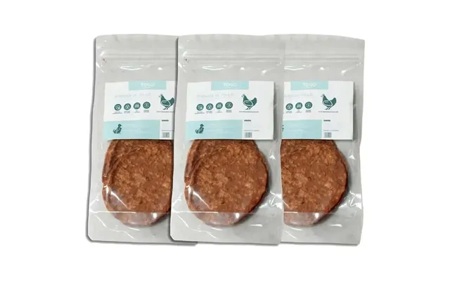 Togo Snack Natural Burger Chicken - Pack 3 Units