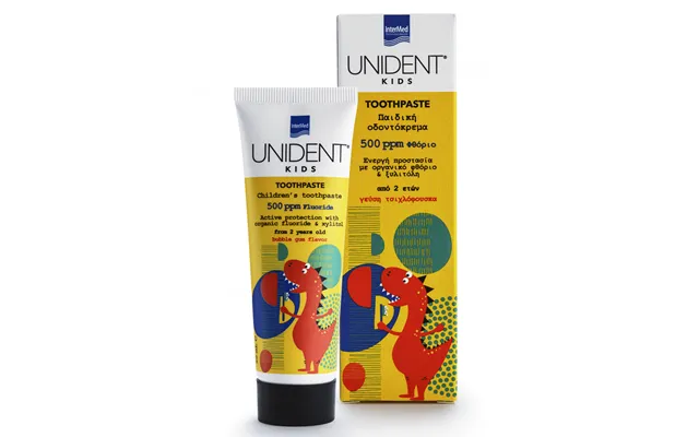 Toothpaste With Fluoride 500 Ppm For Children Unident Kids - 50 Ml