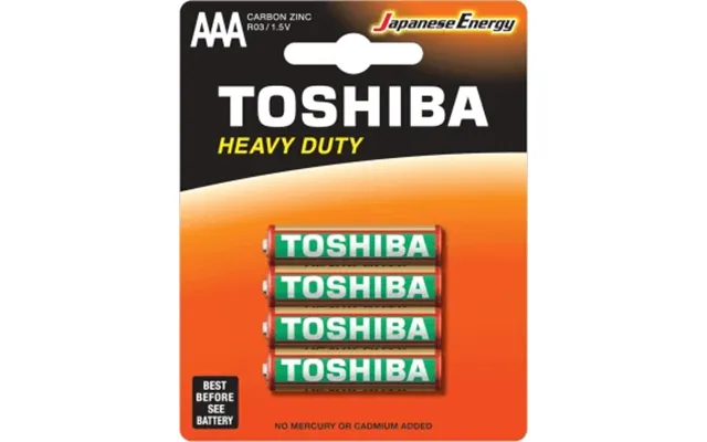 Toshiba R3 Zinc Hd Batteries - 4 Pcs