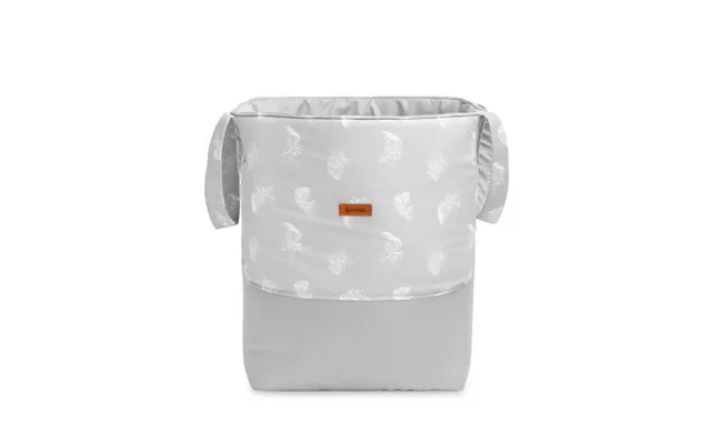 Toy Basket Feathers Grey