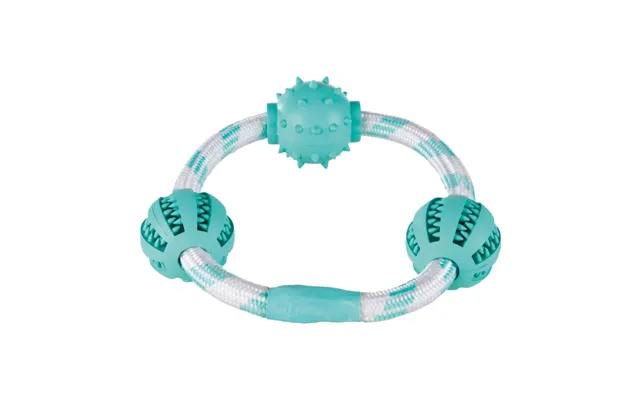 Trixie Dentafun Dentafun - Hoop String Toy With 3 Balls Dogs product image