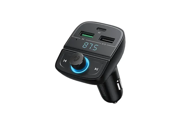 Ugreen Fm Transmitter Bluetooth 5.0 Car Charger Mp3 3x Usb Tf Micro Sd 4