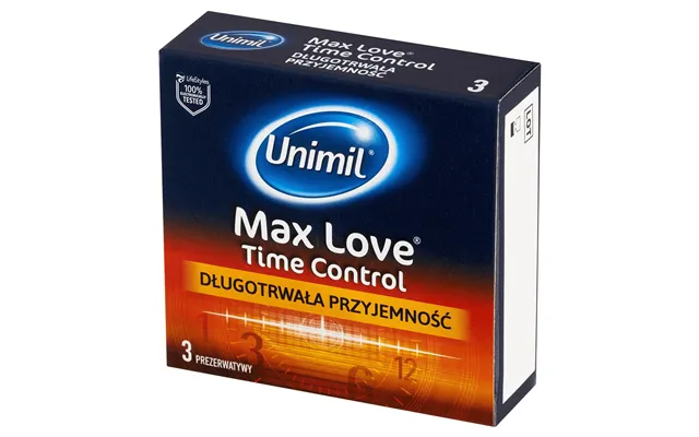 Unimil Max Love Ejaculation Delay Gel Condoms 3 Pack