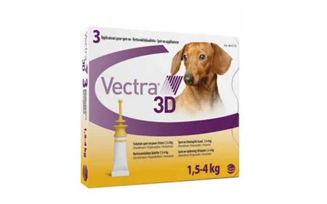 Vectra 3d -on Solution For Dogs 1.5-4kg - 3 Pipettes