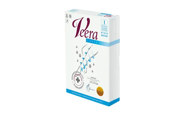 Veera Forte Knee Length Socks Class 1 Compression Closed Toe Size 1 Black