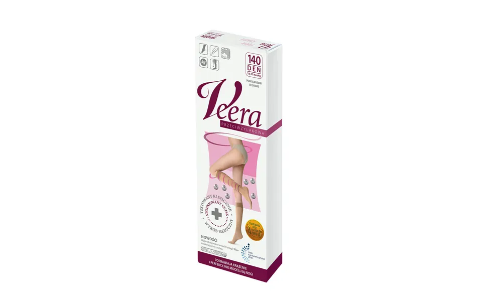 Veera Przeciw Ylakowa Knee Compression Socks 140 Den Size 1 2 Mink
