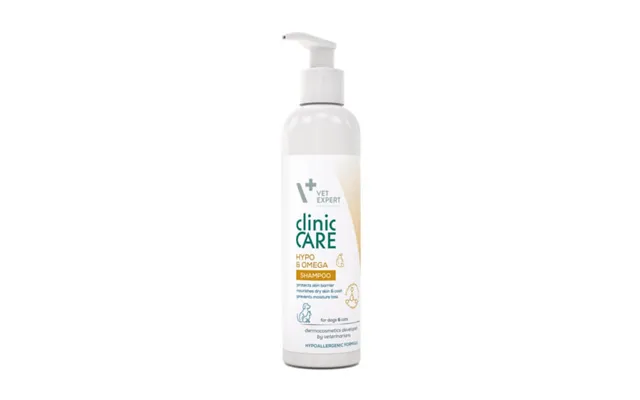 Vet Expert - Dermatocosmetic Emollient Shampoo For Dogs And Pisci Clinic Care Hypo &omega